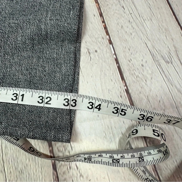 ann taylor LOFT marisa trouser sz 4 black white tweed linen blend preppy office - Picture 10 of 10